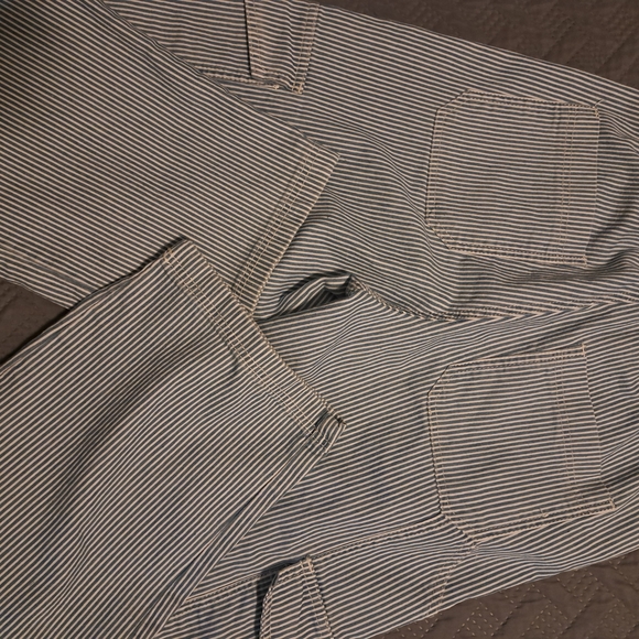 Almost Famous Denim with Blue and White Stripes Wide Leg Jeans - Picture 3 of 3